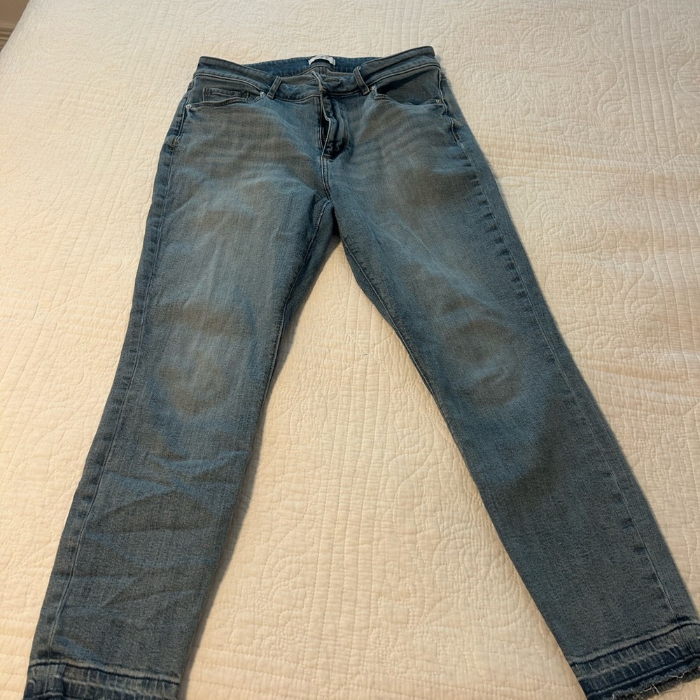 COPY - LOFT Blue Ankle Cropped Jeans